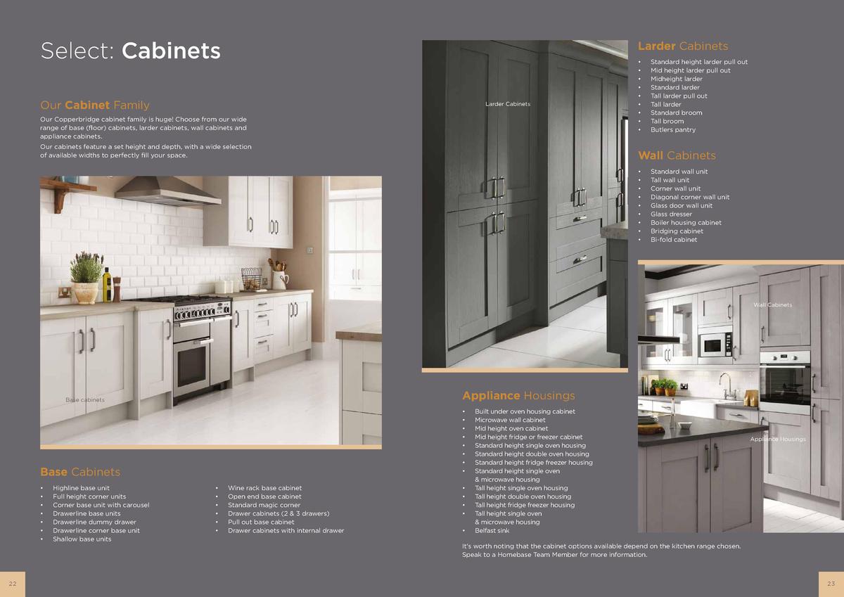 Homebase Copperbridge Kitchens Brochure Offers from 1 January