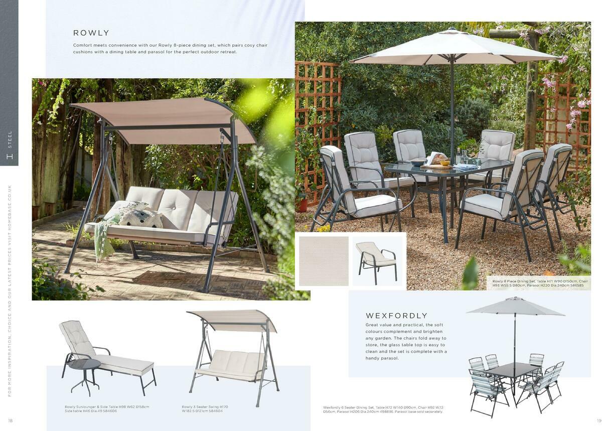 Homebase Outdoor Living Brochure Offers from 18 May