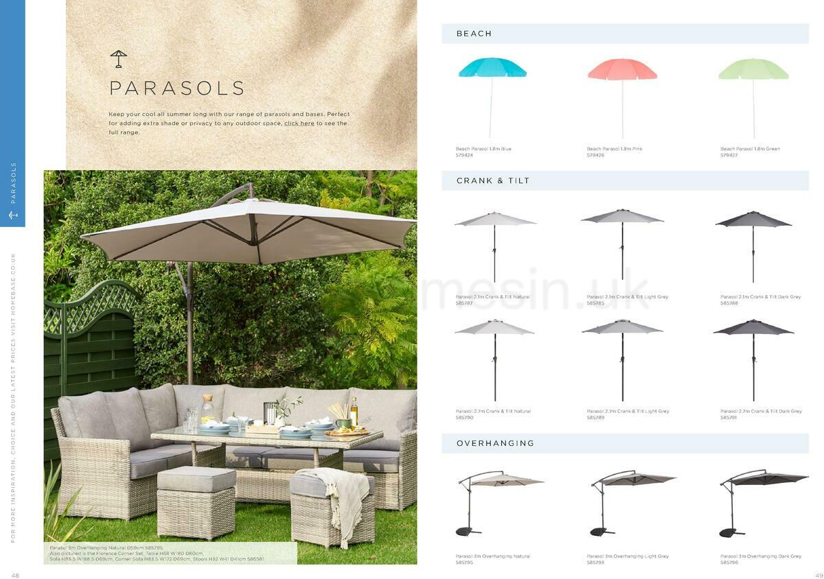 Homebase Outdoor Living Brochure Offers from 18 May