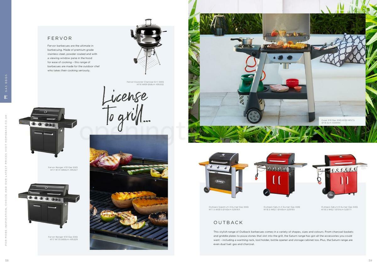 Homebase Outdoor Living Brochure Offers from 18 May