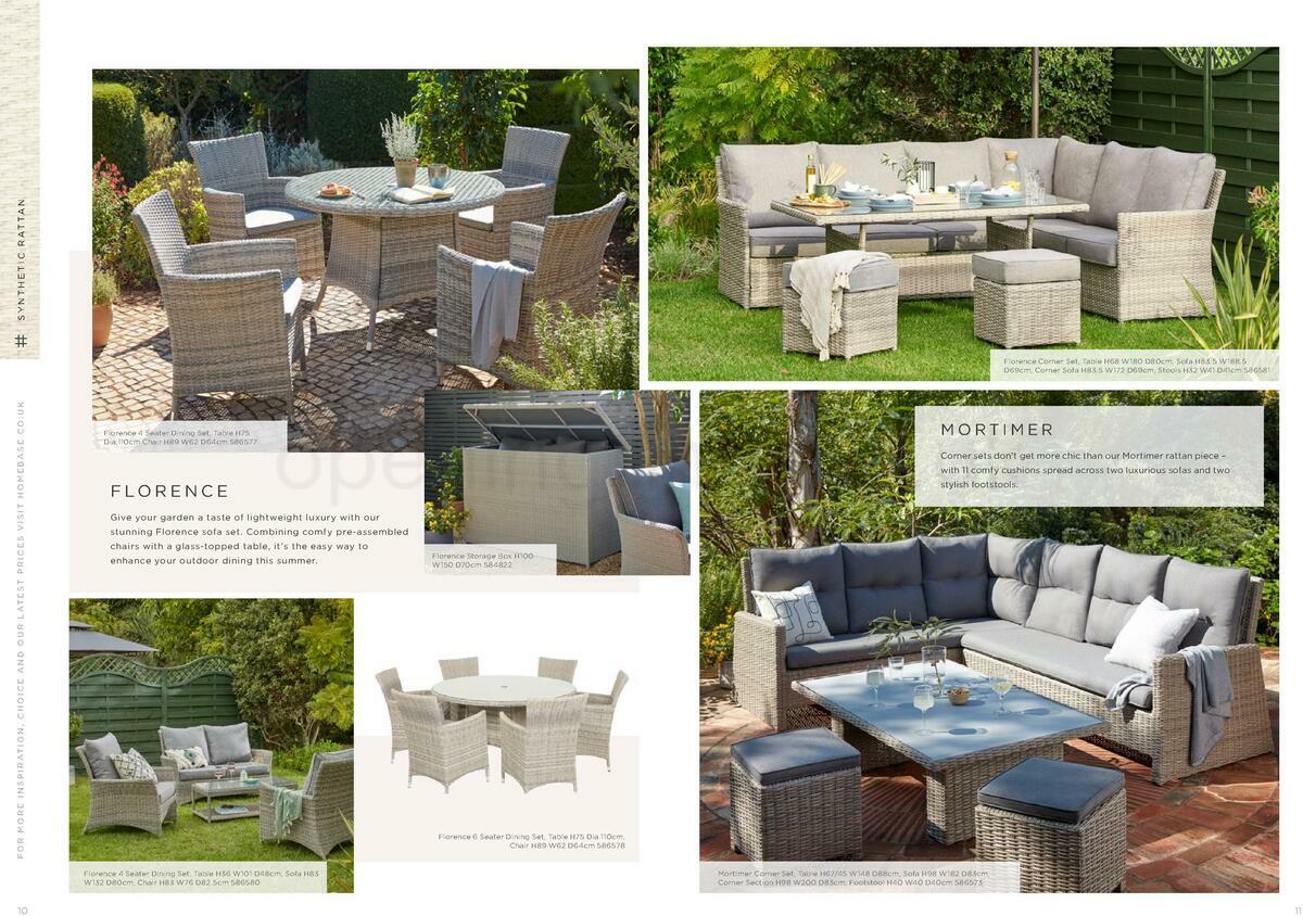 Homebase Outdoor Living Brochure Offers from 18 May