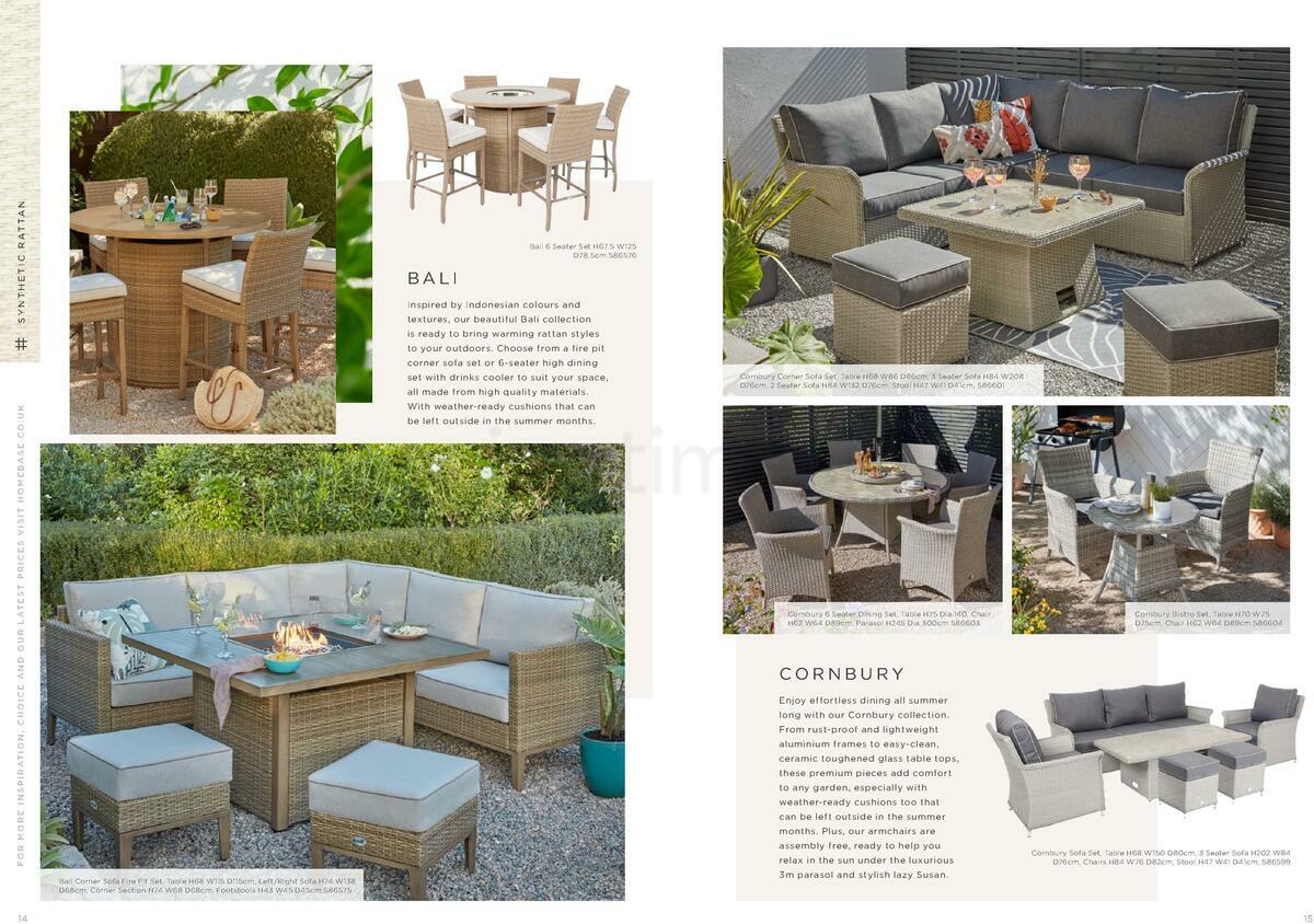 Homebase Outdoor Living Brochure Offers from 18 May