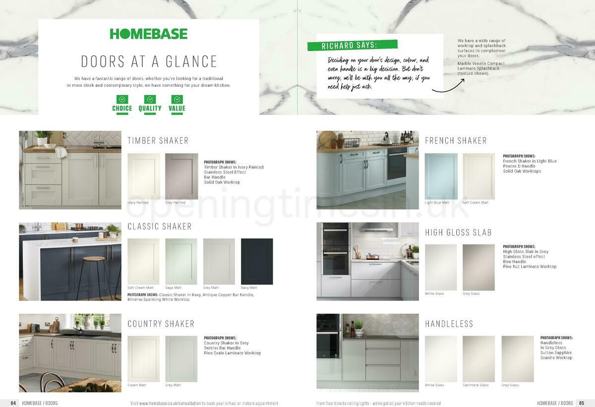 Homebase Kitchens by Homebase Offers from 1 February