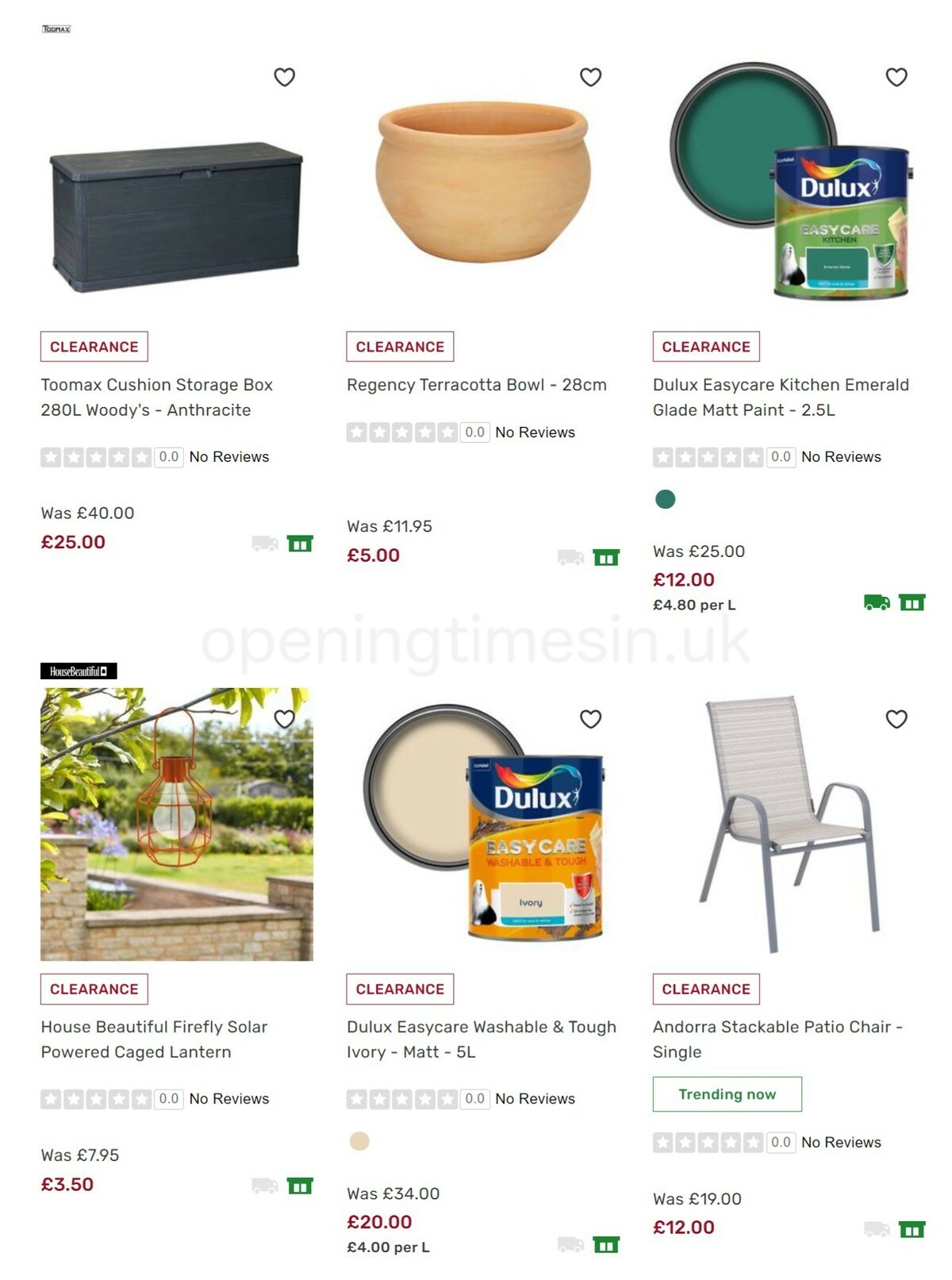 Homebase Offers from 6 October