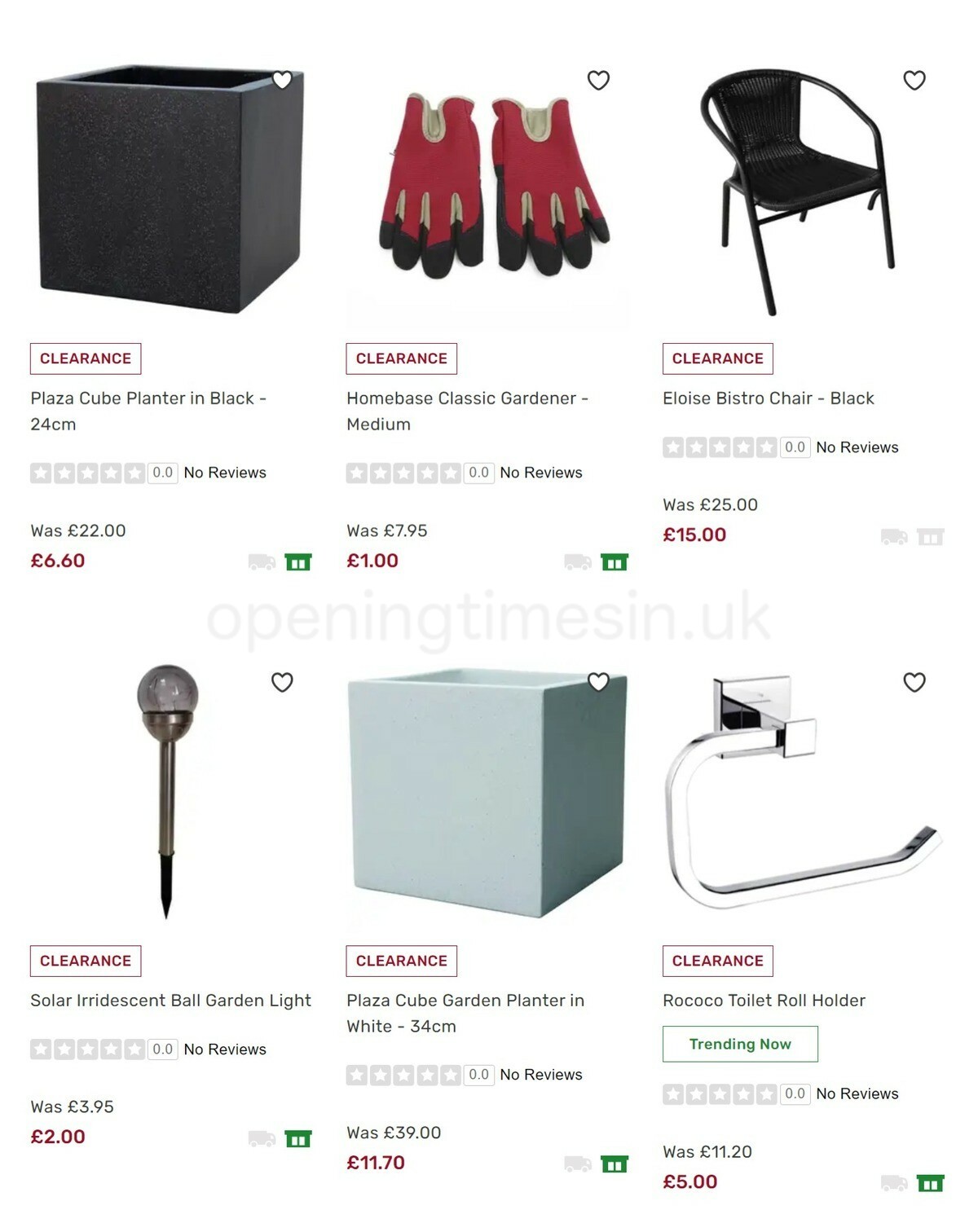 Homebase Offers from 6 October