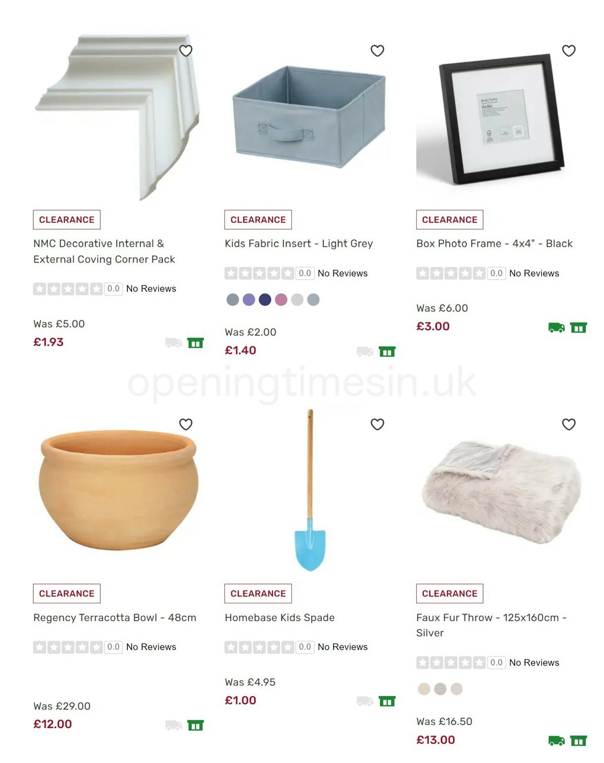 Homebase Offers from 6 October