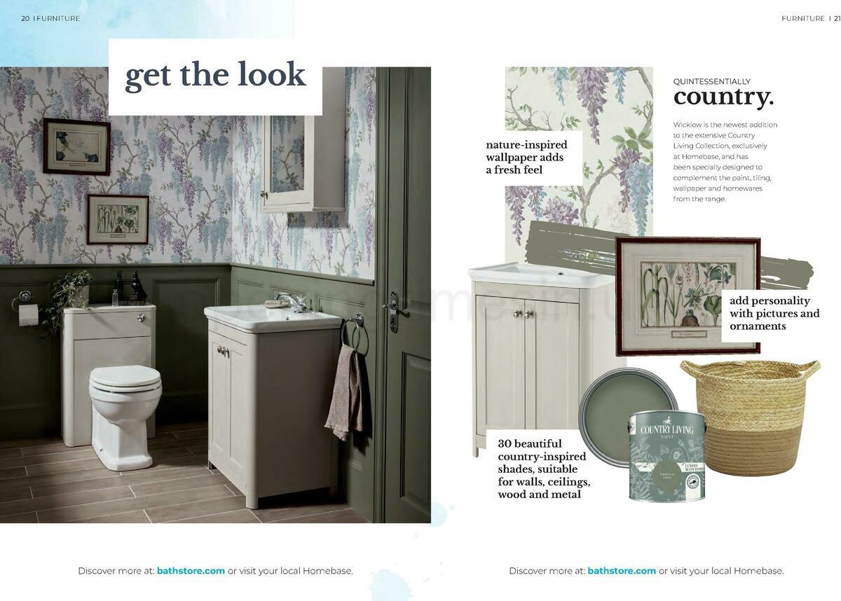 Homebase Bathstore Brochure Offers from 1 January