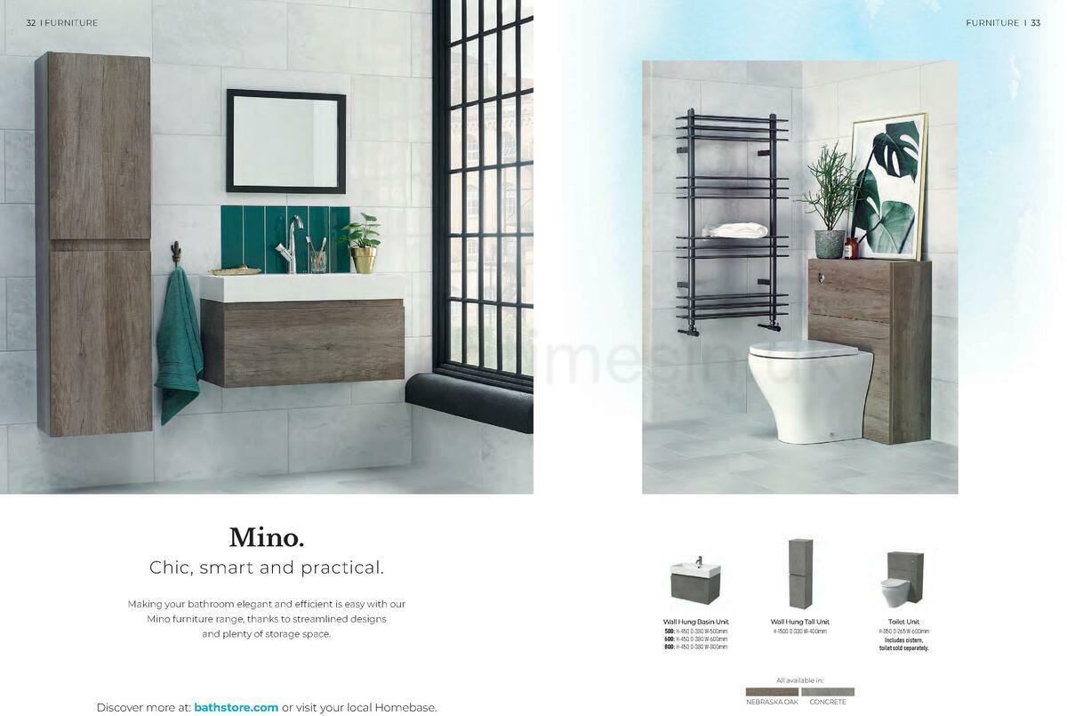 Homebase Bathstore Brochure Offers from 1 January