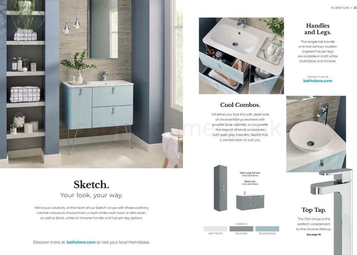 Homebase Bathstore Brochure Offers from 1 January