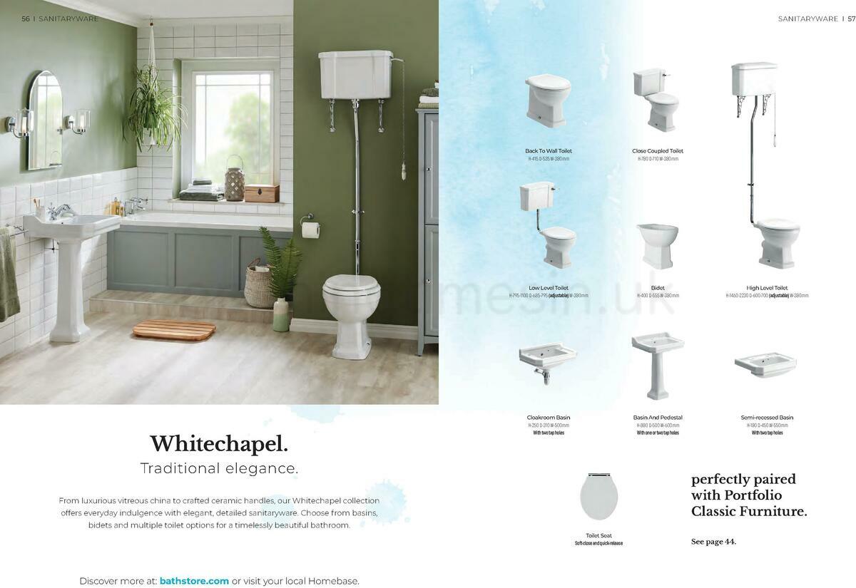 Homebase Bathstore Brochure Offers from 1 January