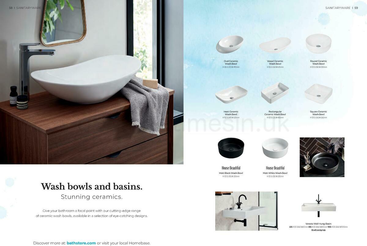 Homebase Bathstore Brochure Offers from 1 January