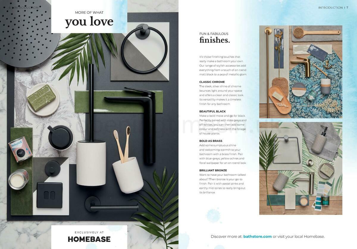 Homebase Bathstore Brochure Offers from 1 January