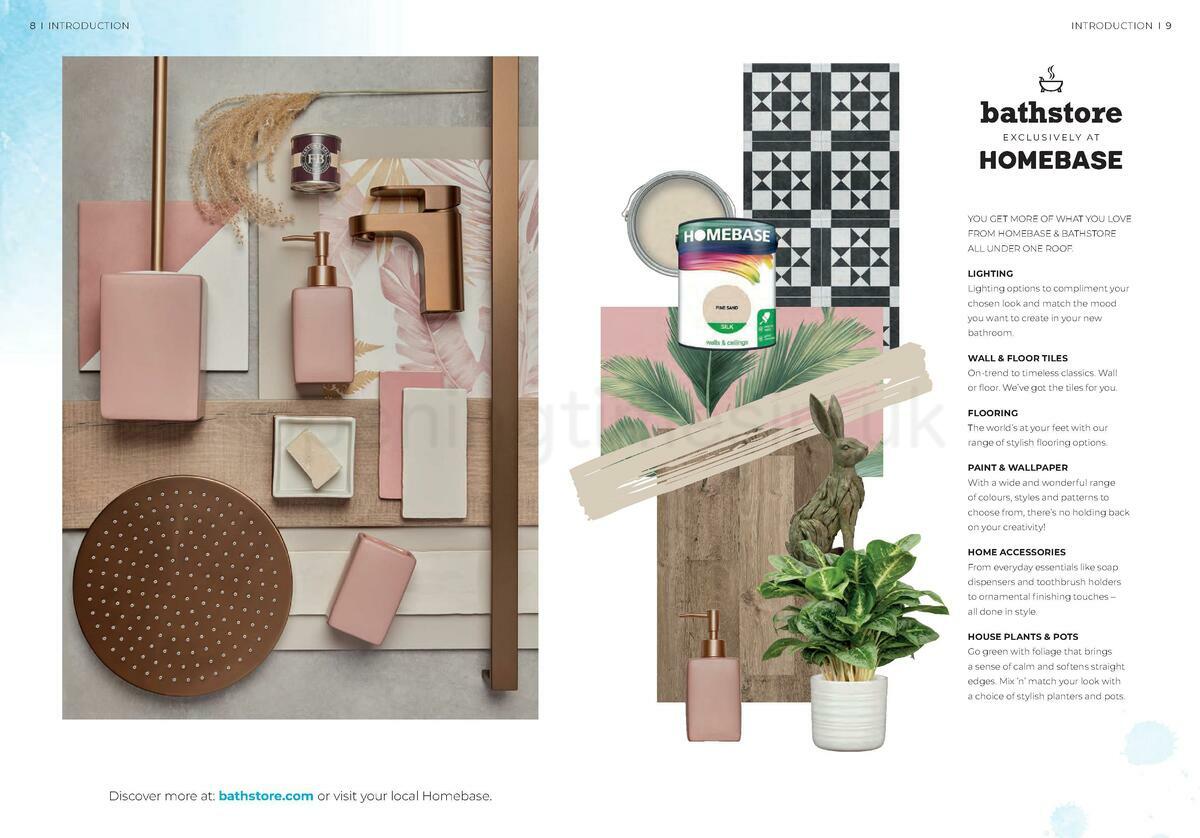 Homebase Bathstore Brochure Offers from 1 January