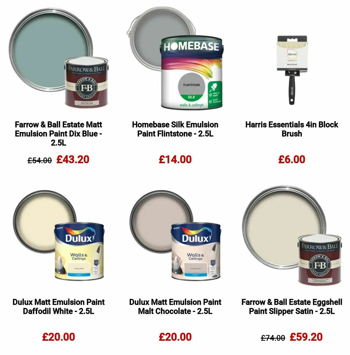 Homebase Offers from 11 September