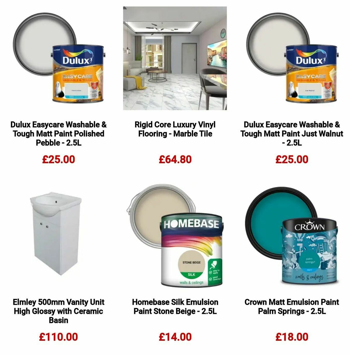 Homebase Offers from 11 September