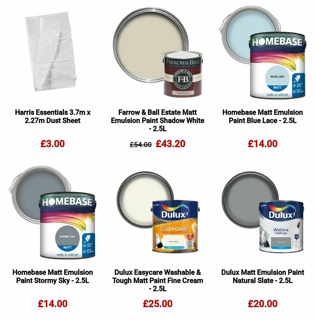 Homebase Offers from 11 September