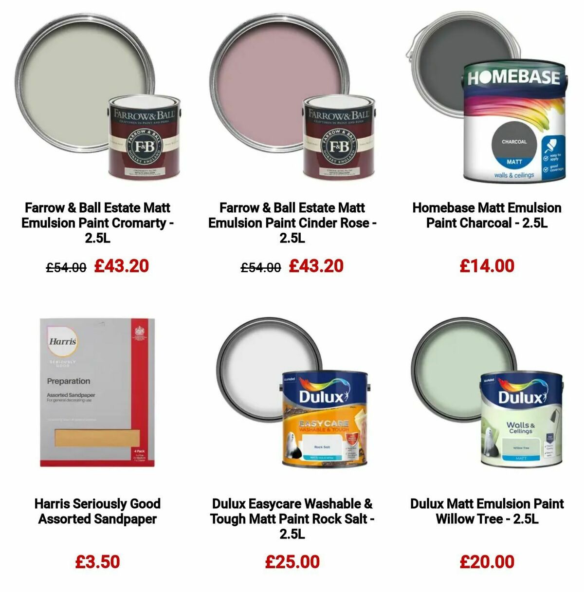 Homebase Offers from 11 September