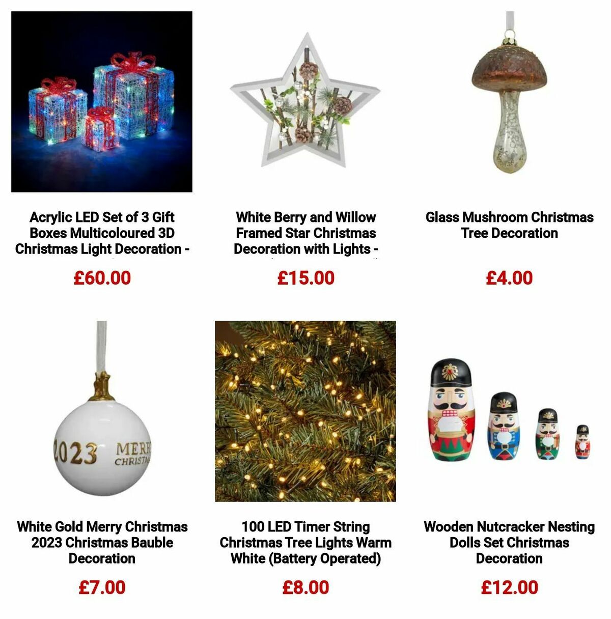 Homebase Christmas Offers from 27 October