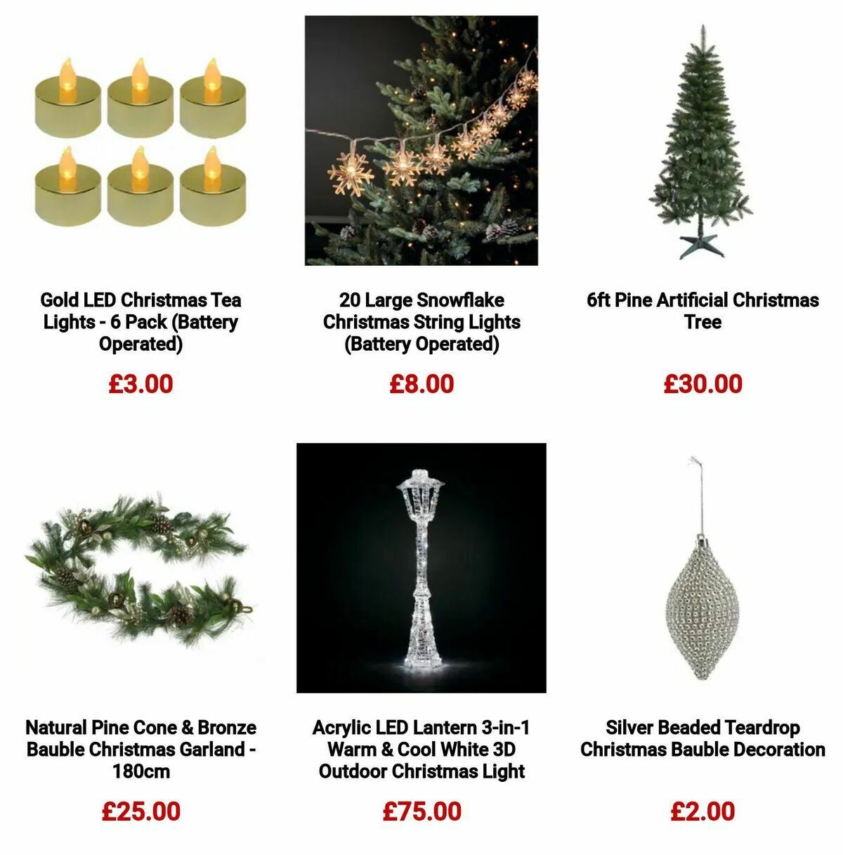 Homebase Christmas Offers from 27 October