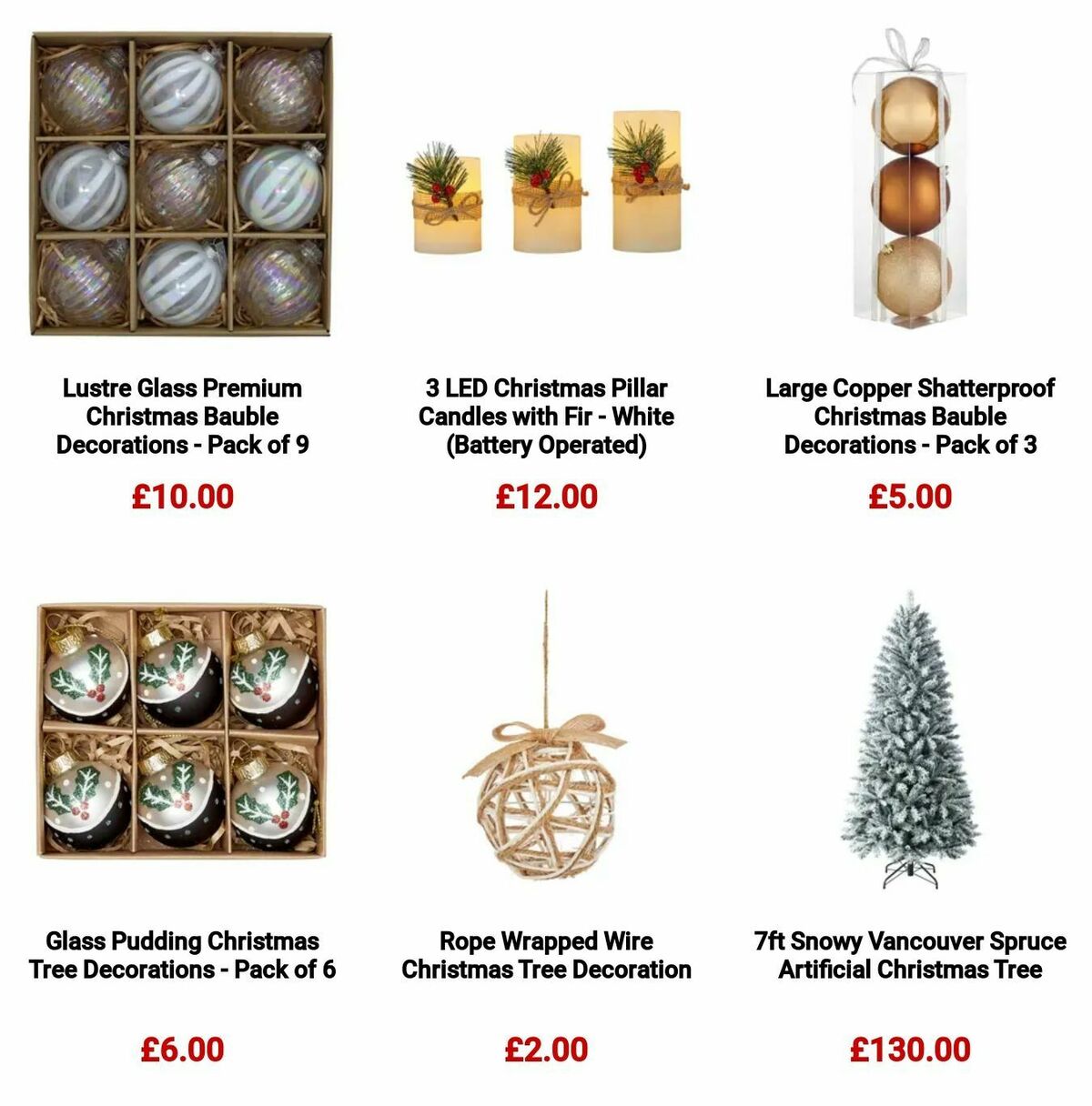 Homebase Christmas Offers from 27 October