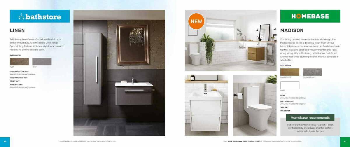 Homebase Bathrooms Brochure Offers from 14 December