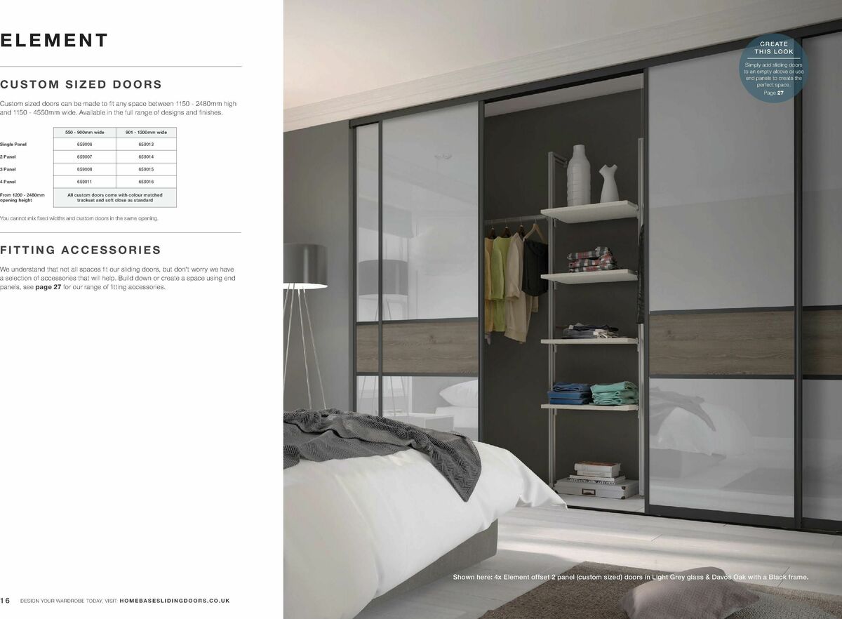 Homebase Fitted Sliding Wardrobes Offers from 20 February