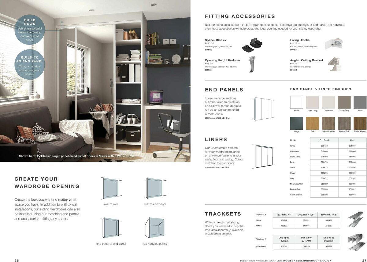 Homebase Fitted Sliding Wardrobes Offers from 20 February