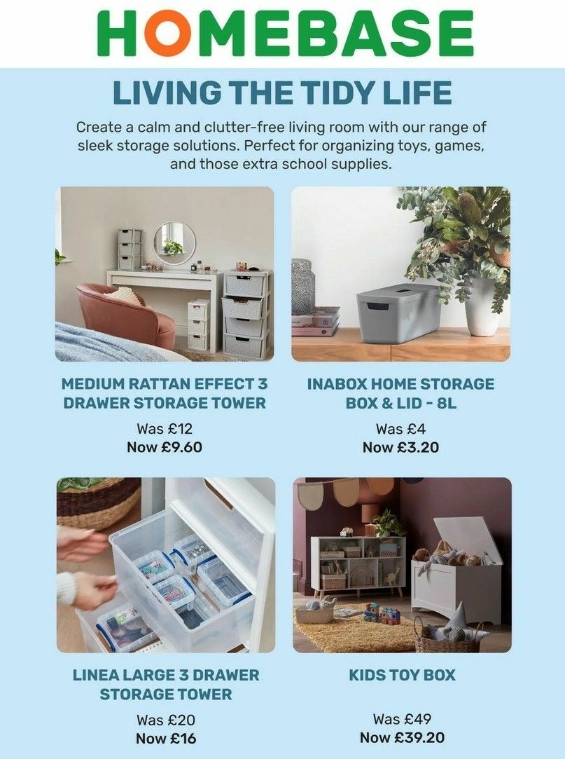 Homebase Offers from 9 September