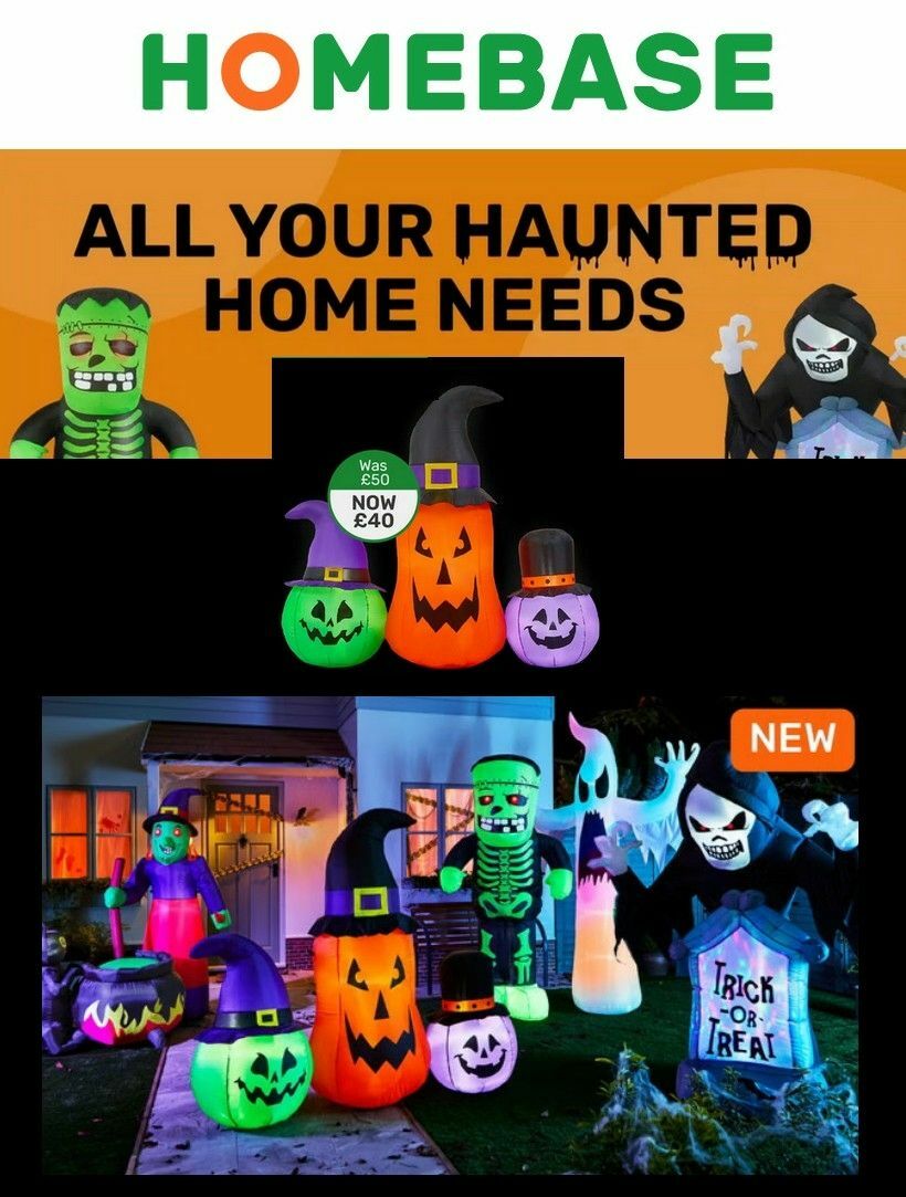 Homebase Halloween Offers from 4 October