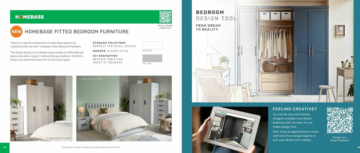 Homebase Bedroom Brochure Offers from 1 October