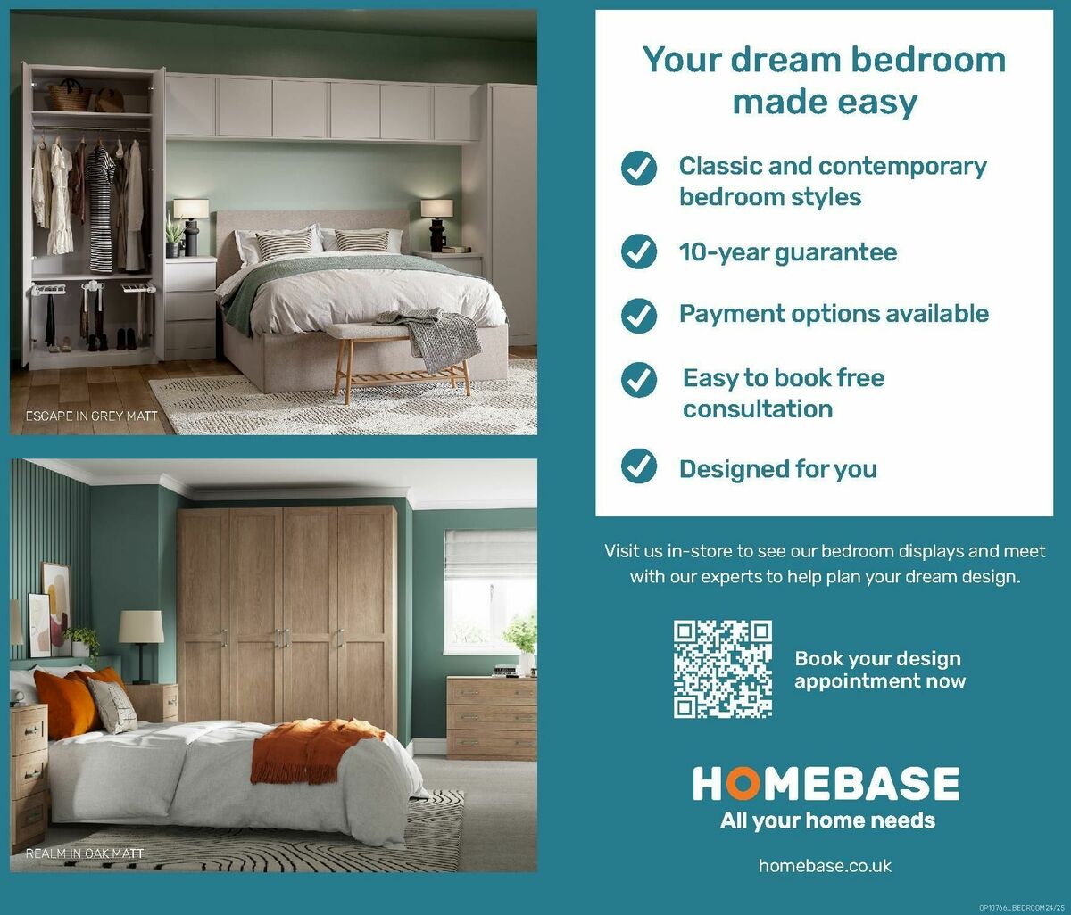 Homebase Bedroom Brochure Offers from 1 October