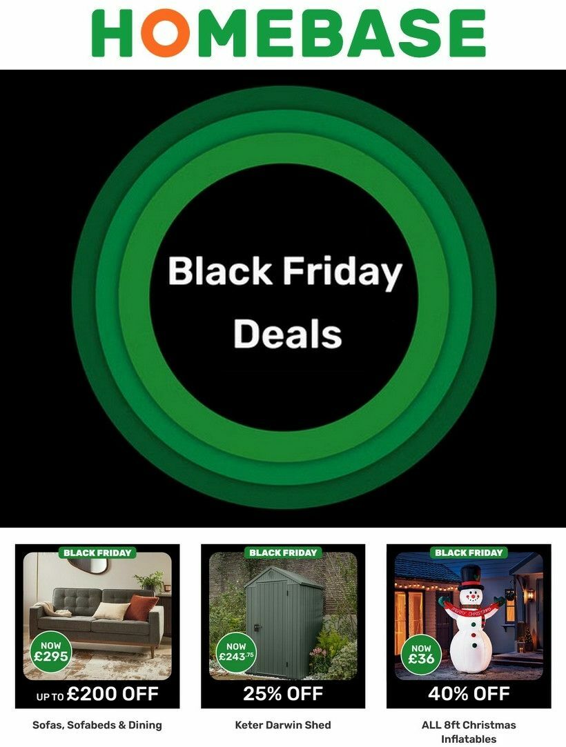 Homebase Offers from 16 November