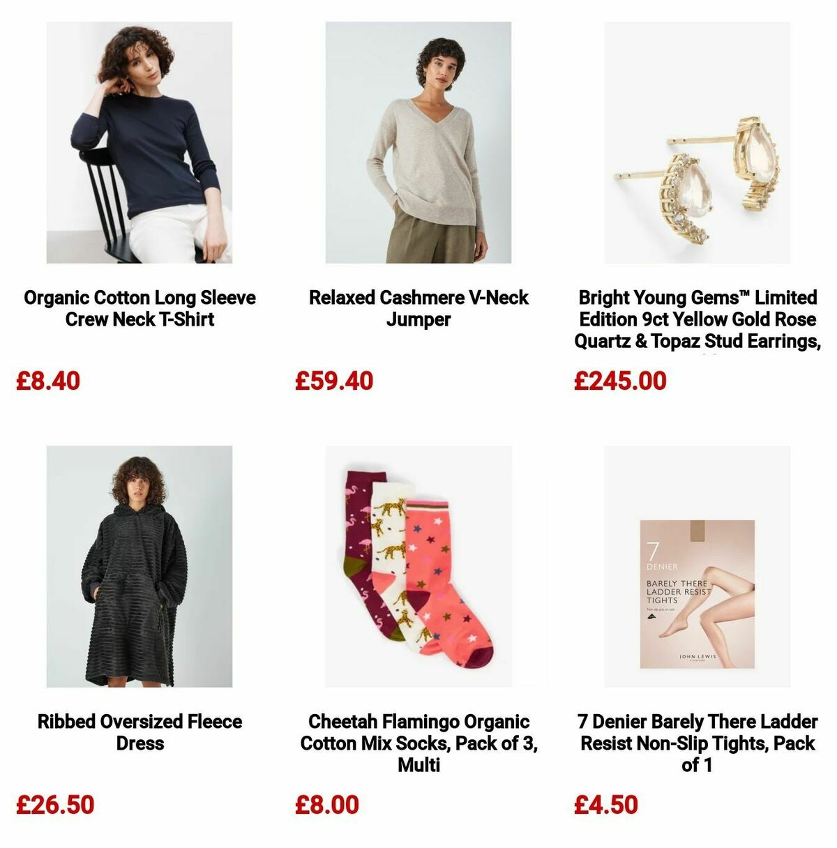 John Lewis Offers from 29 December