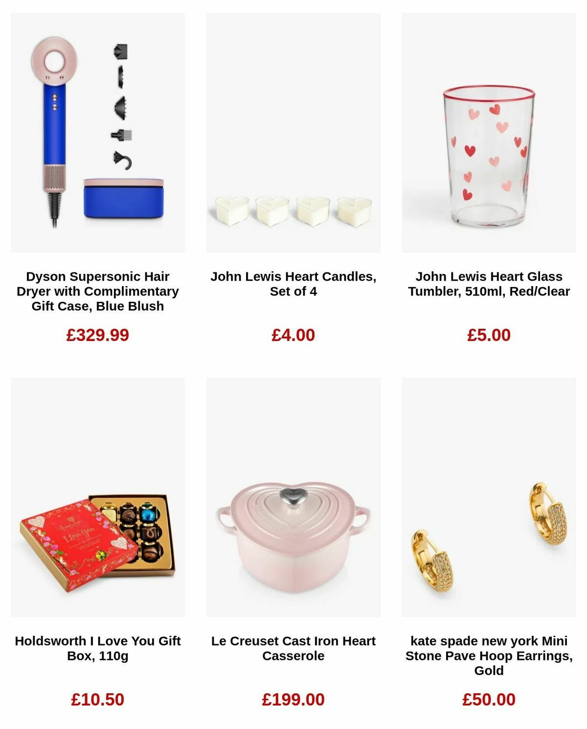 John Lewis Valentine's Day Offers from 25 January