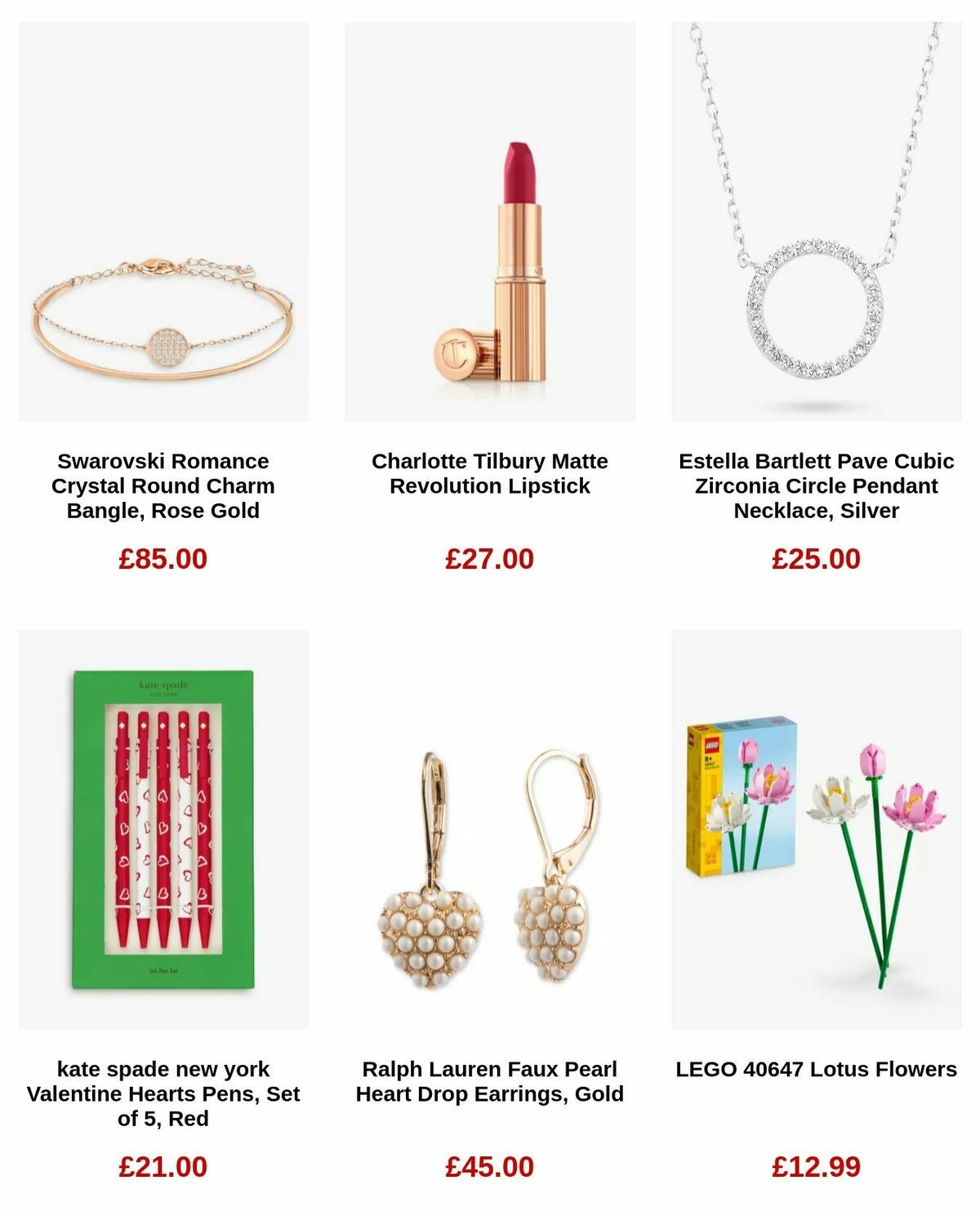 John Lewis Valentine's Day Offers from 25 January