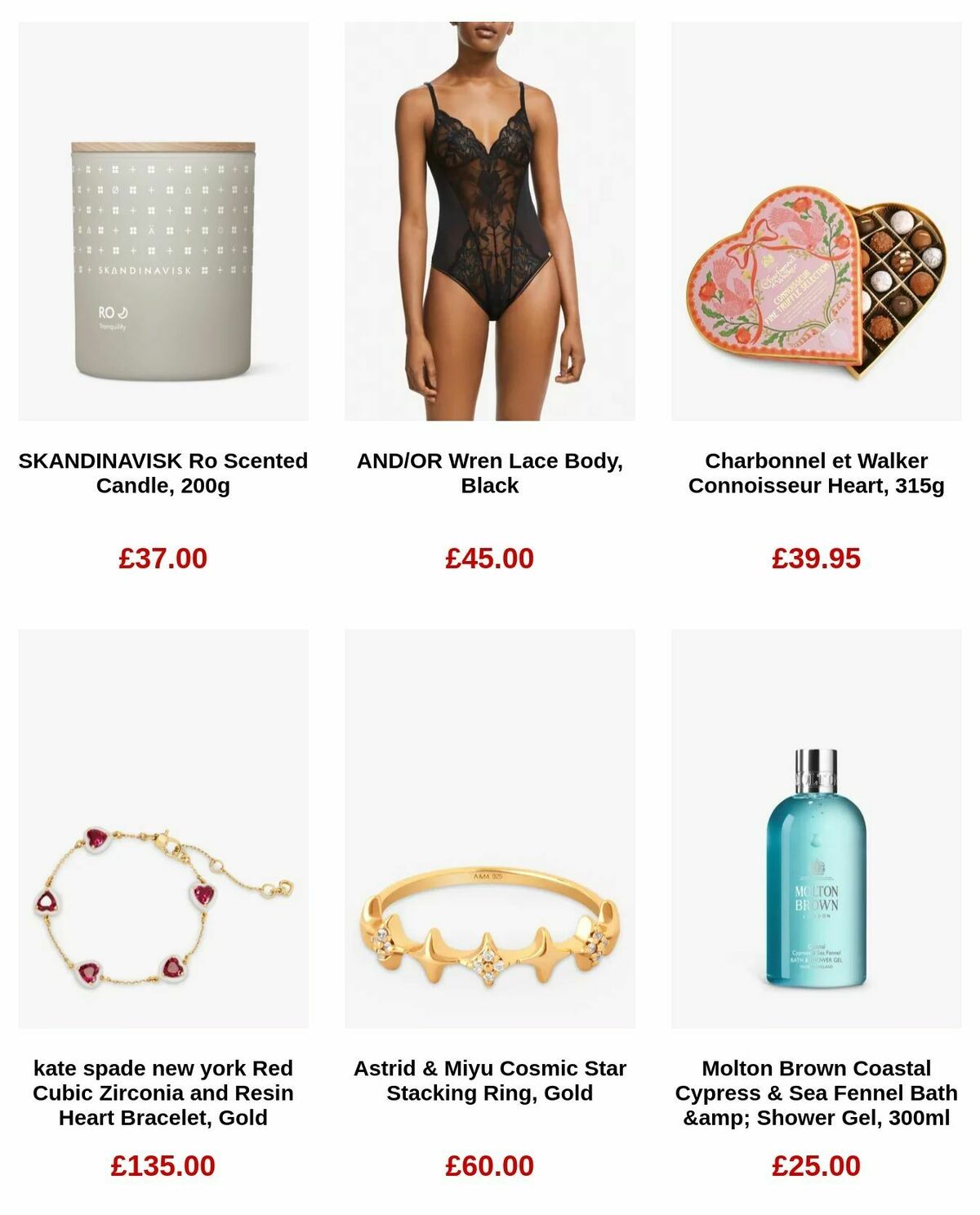 John Lewis Valentine's Day Offers from 25 January