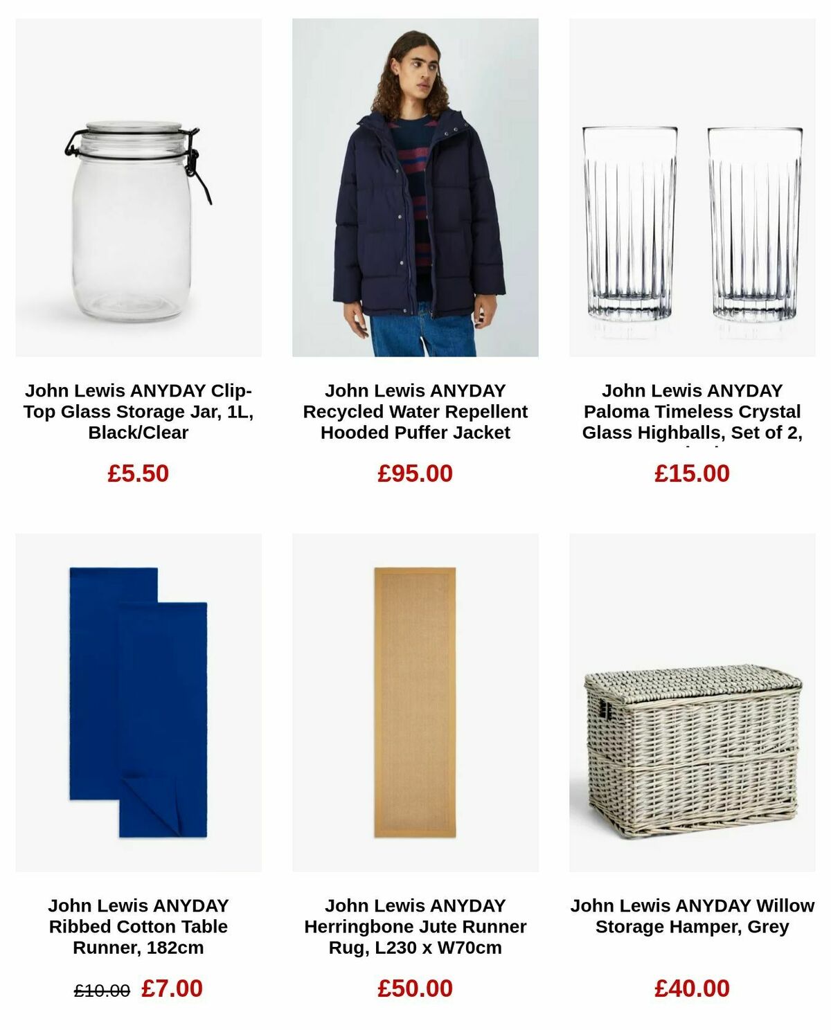 John Lewis Offers from 25 January