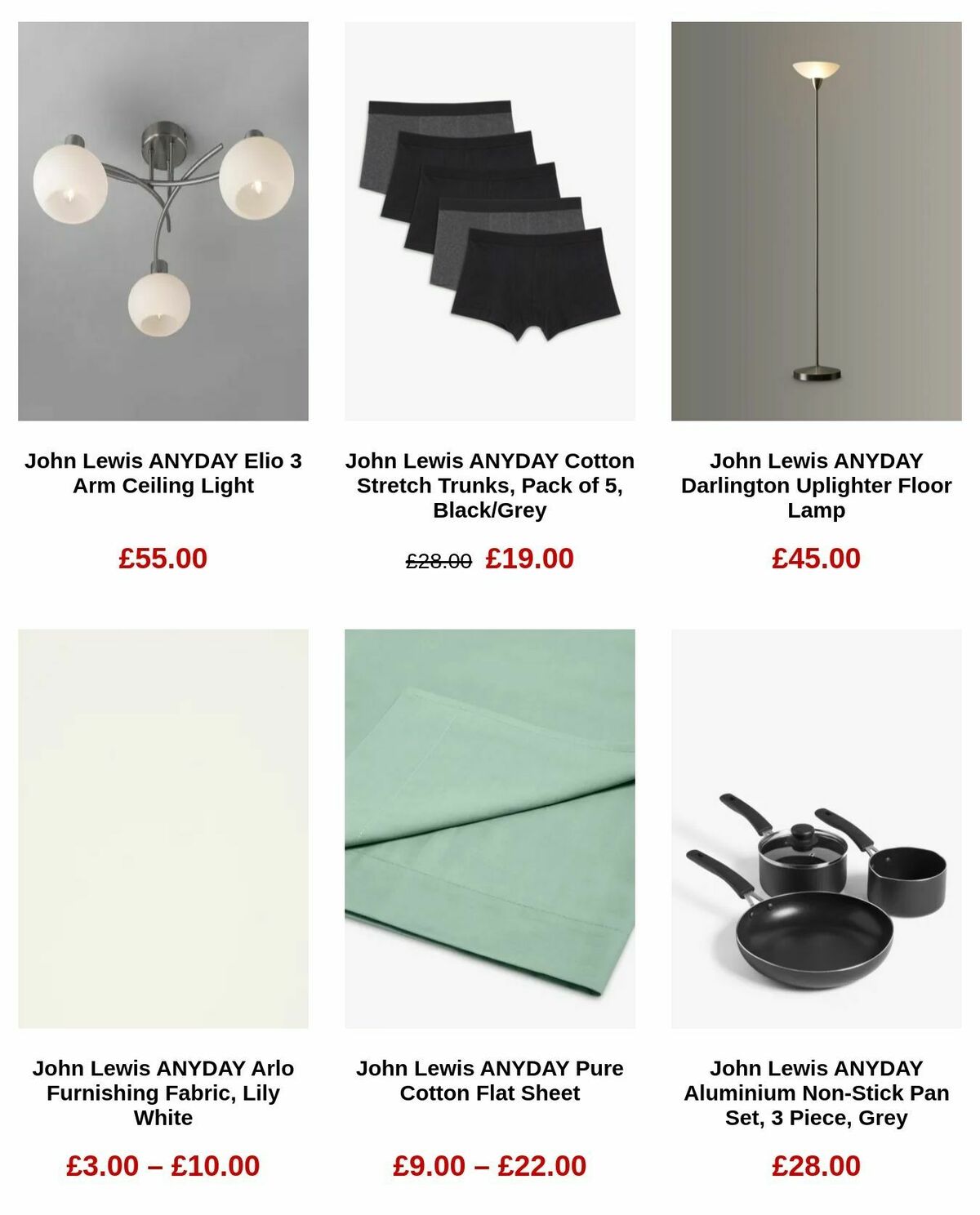 John Lewis Offers from 25 January