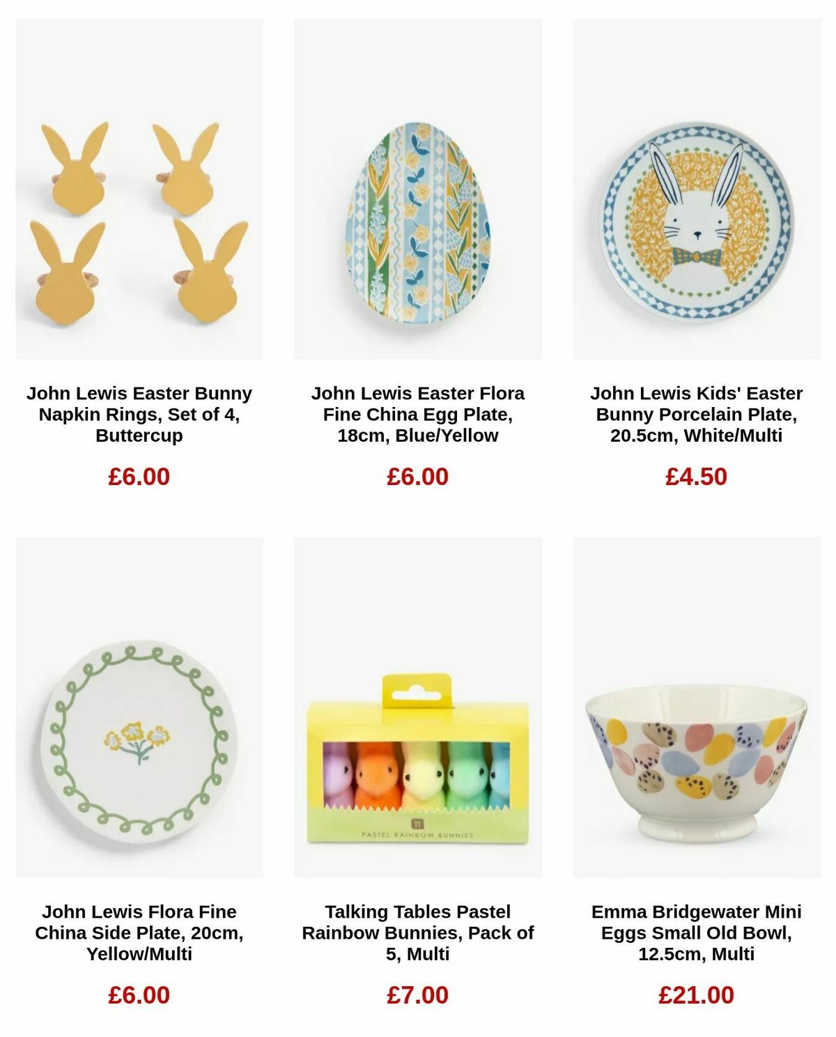 John Lewis Easter Offers from 13 March