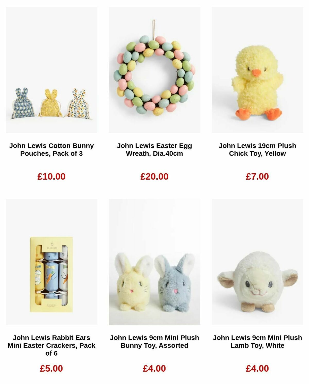 John Lewis Easter Offers from 13 March