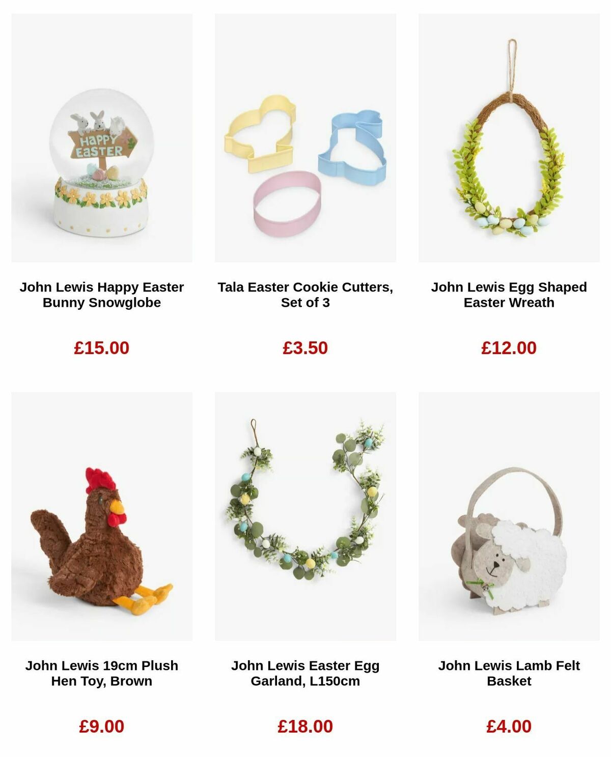 John Lewis Easter Offers from 13 March