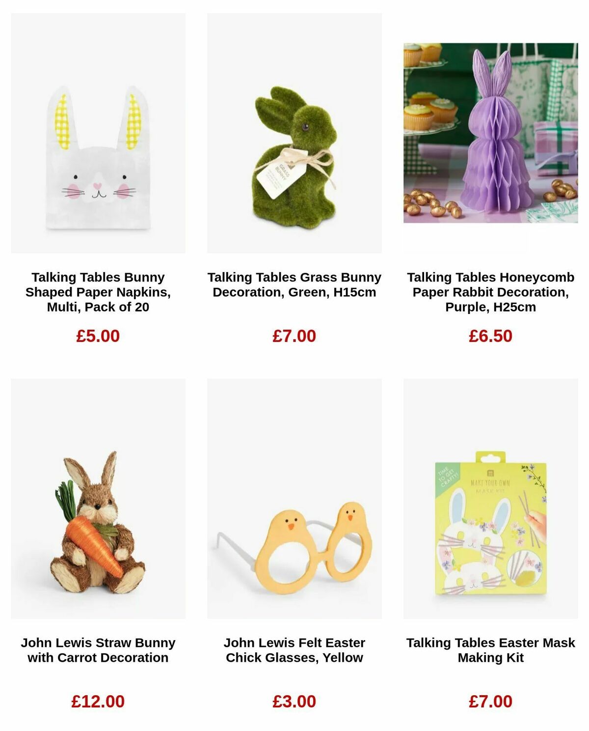 John Lewis Easter Offers from 13 March