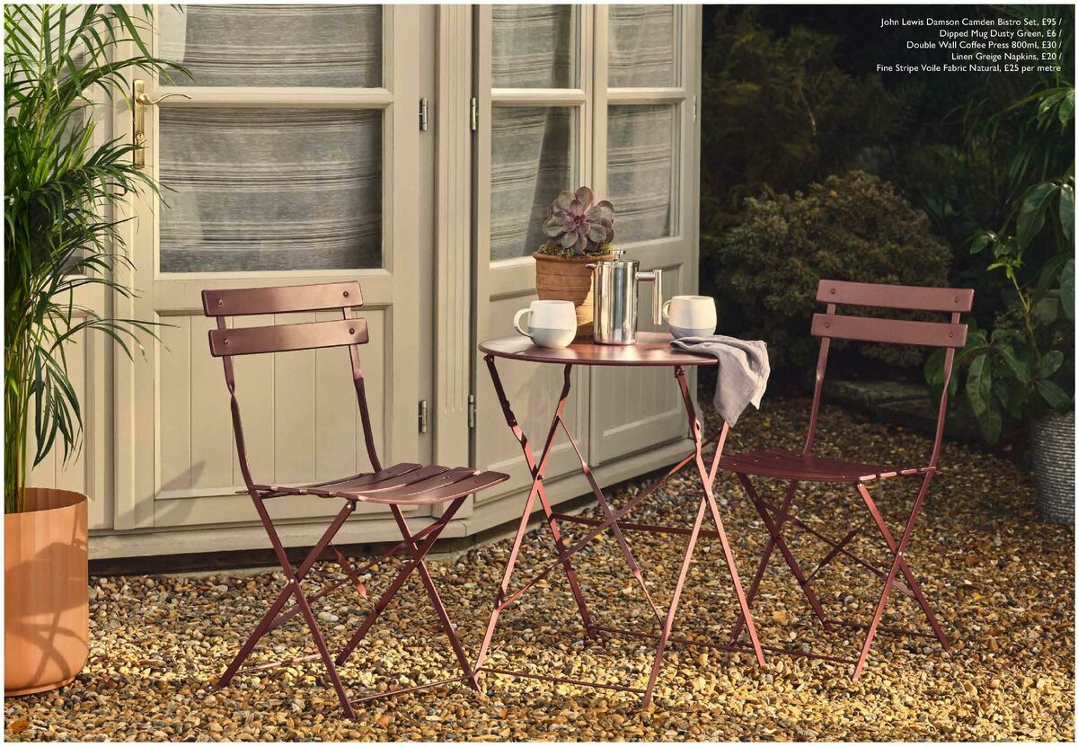 John Lewis Summer Outdoors Offers from 8 April