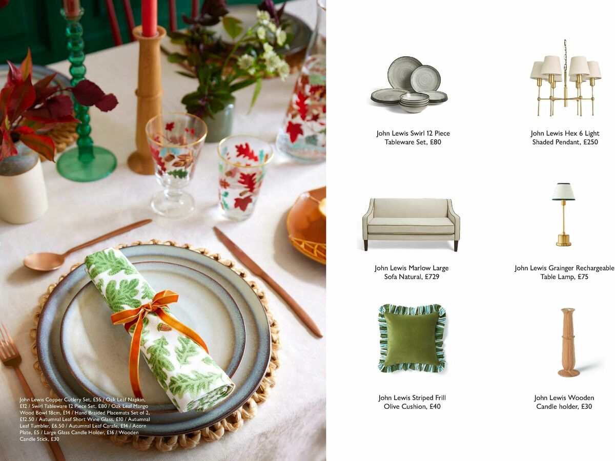 John Lewis Autumn Home Offers from 16 August