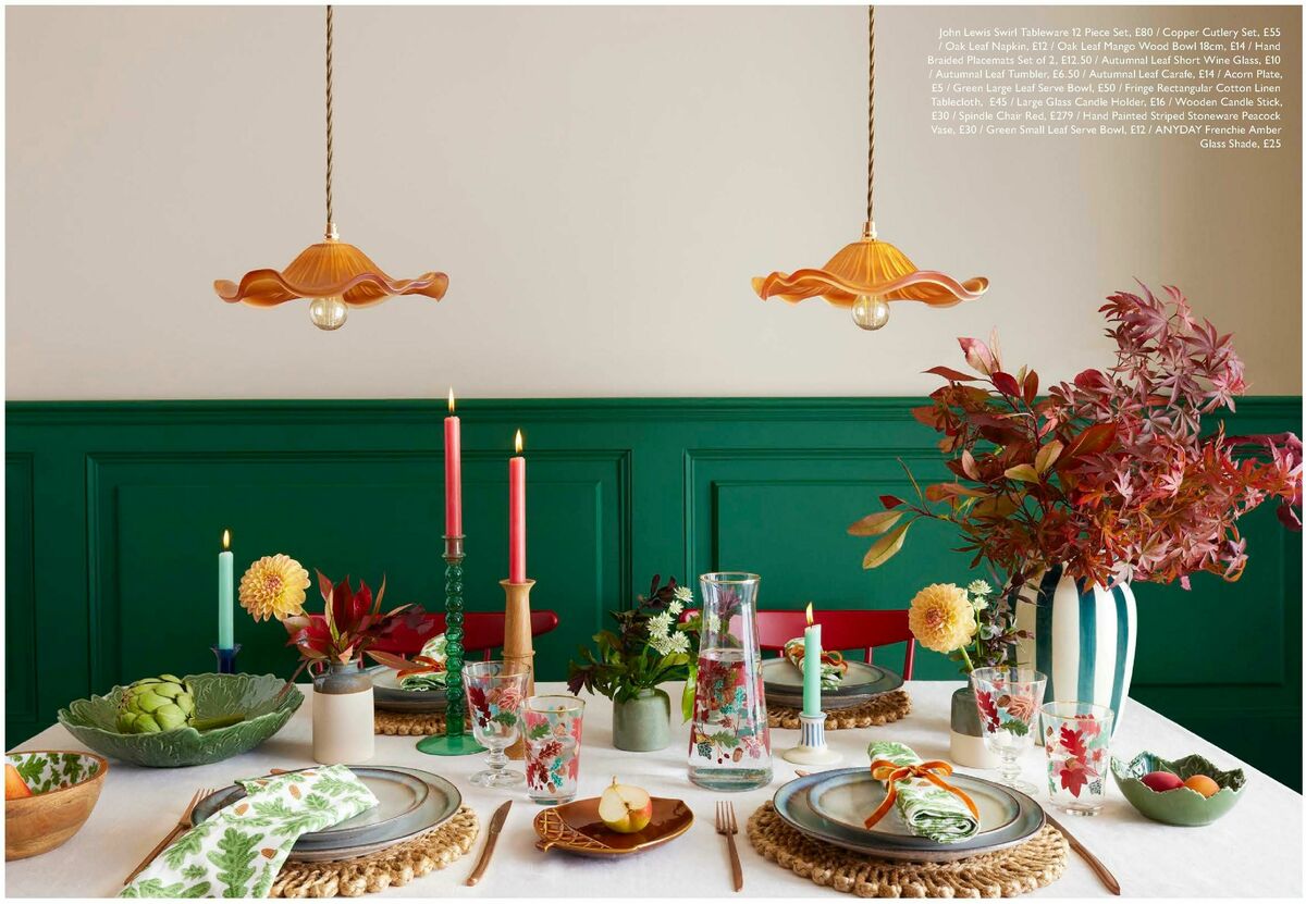 John Lewis Autumn Home Offers from 16 August