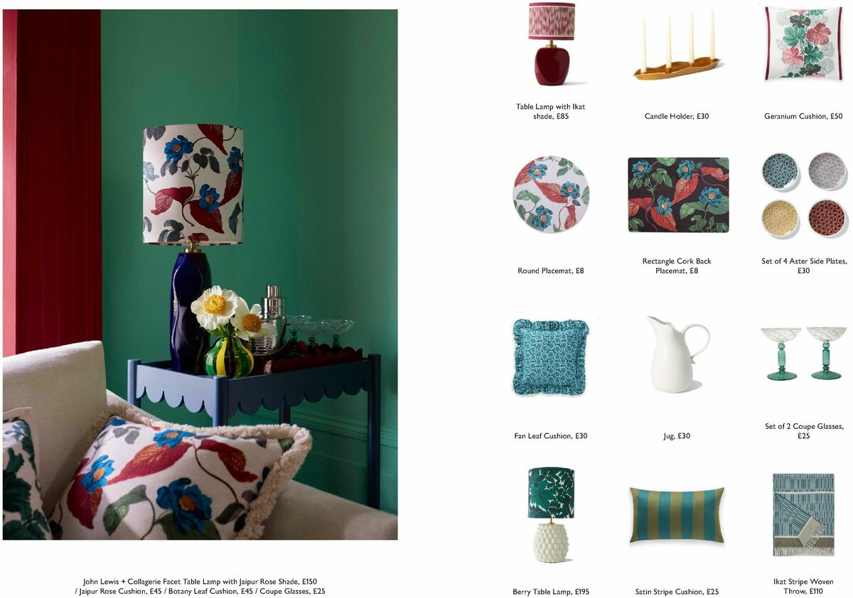 John Lewis Collagerie Lookbook Offers from 1 October