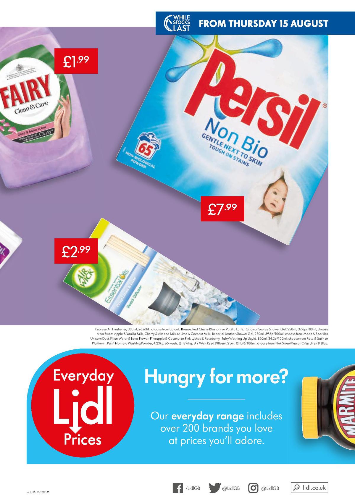 LIDL Offers from 15 August