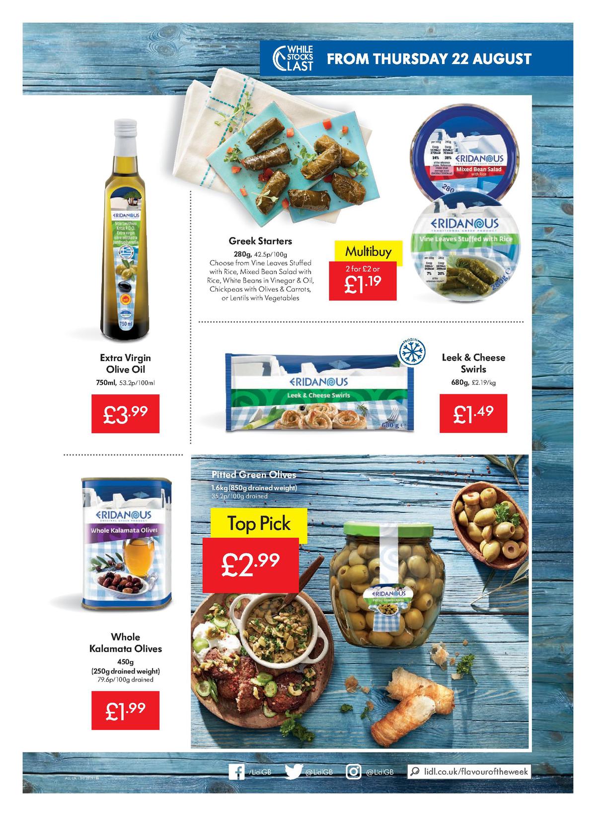 LIDL Offers from 22 August