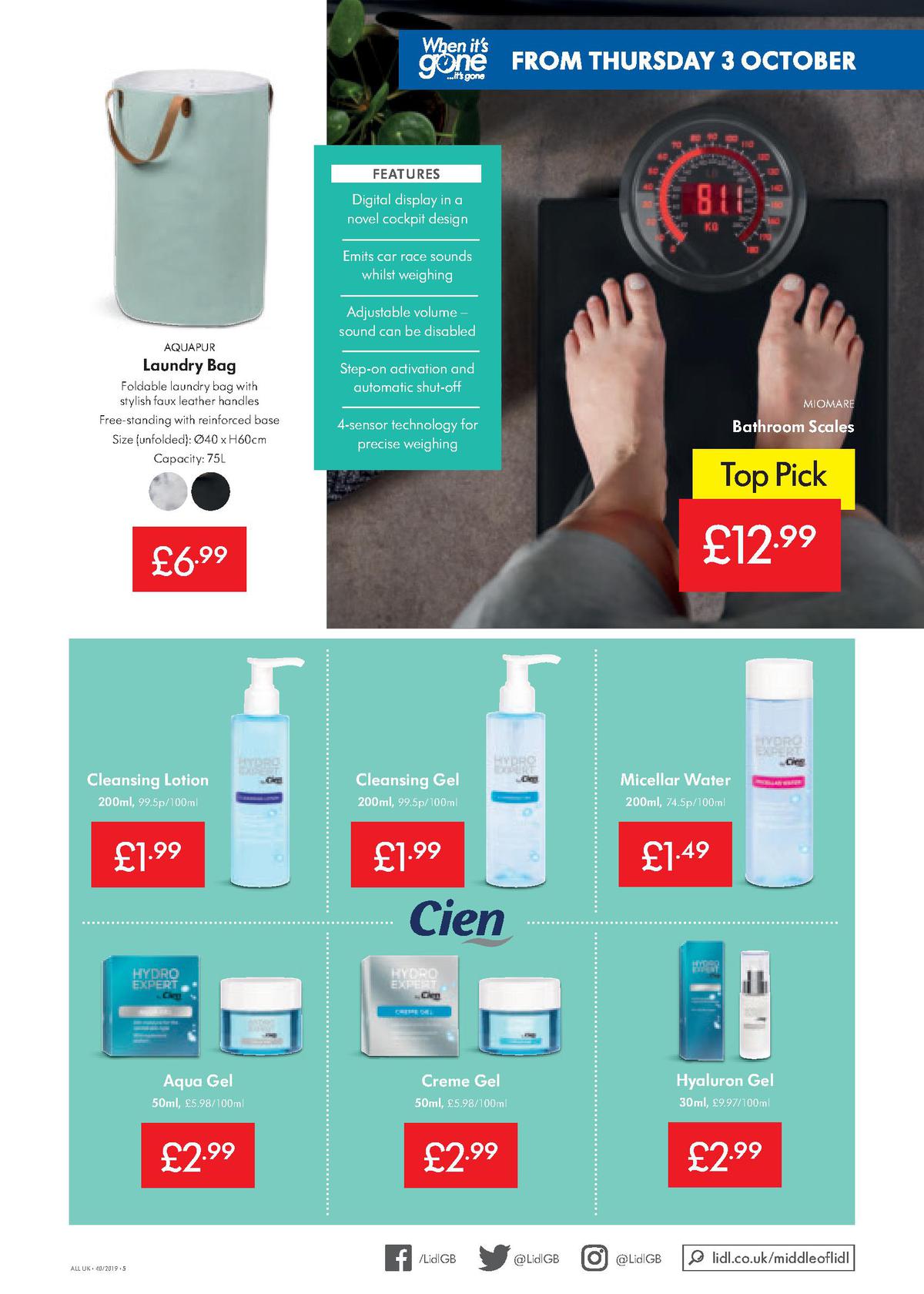 LIDL Offers from 3 October