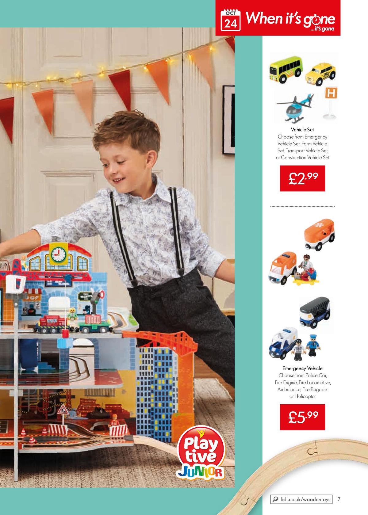 LIDL Lidl Wooden Toys Offers from 24 October